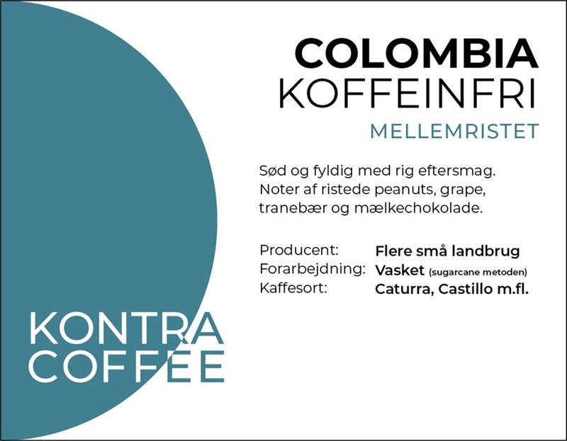 Koffeinfri mellemristet formalet til espresso (Decaf) 1kg