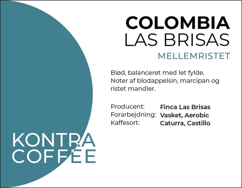 Colombia Las Brisas mellemristet formalet til filter (Colombia) 1kg