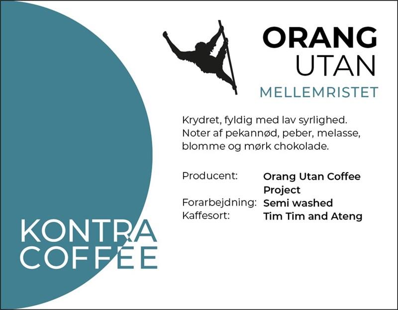 Orang Utan Kaffe formalet til filter 1kg